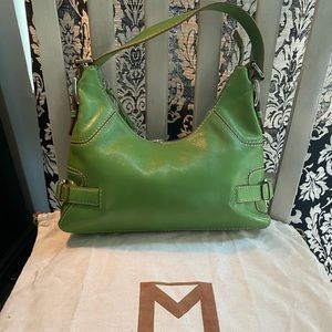 Michael Kors Green Leather Hobo Bag